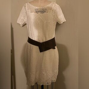 Lauren Ralph Lauren Elegant White Crochet Dress